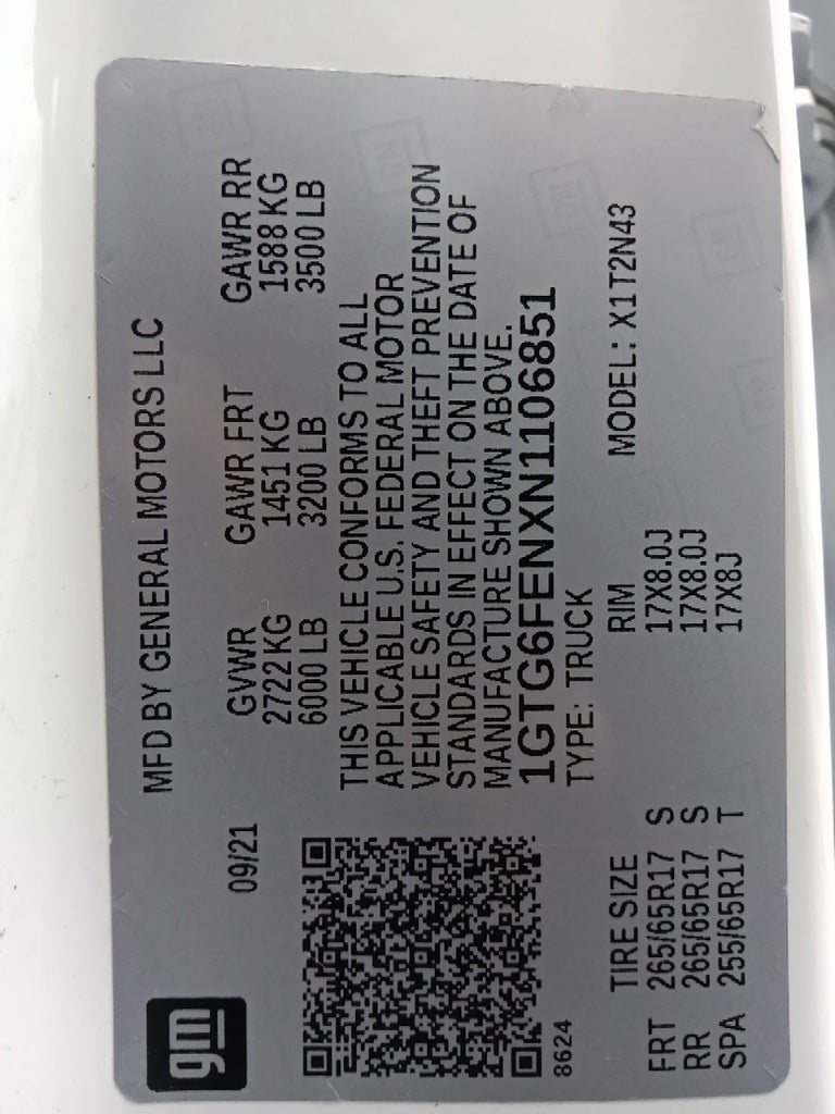 2022 GMC Canyon AT4 w/Cloth