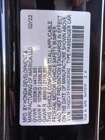 2022 Honda Accord Sport