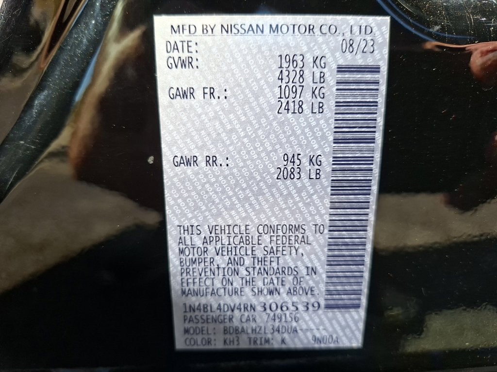 2024 Nissan Altima 2.5 SV