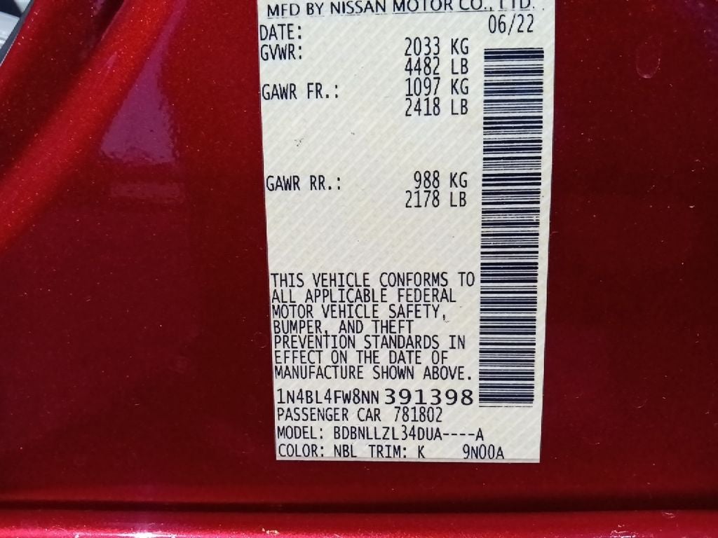 2022 Nissan Altima 2.5 Platinum