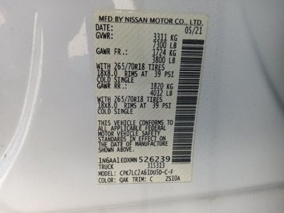 2021 Nissan Titan SV