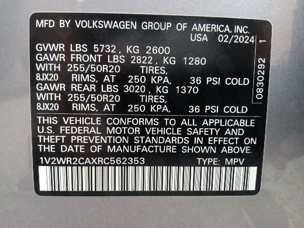 2024 Volkswagen Atlas 2.0T SE w/Technology