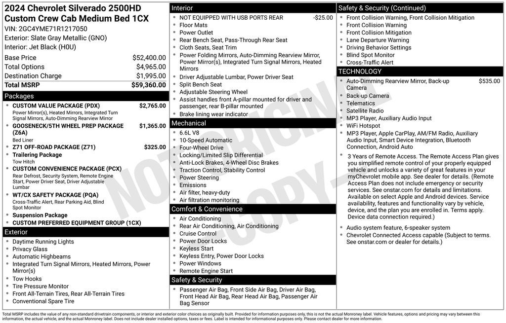 2024 Chevrolet Silverado 2500HD Custom