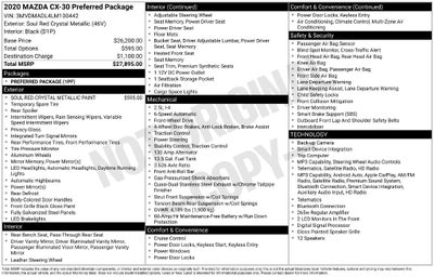 2020 Mazda Mazda CX-30 Preferred