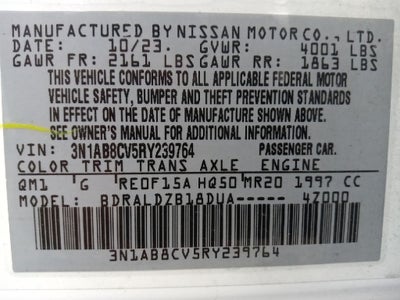 2024 Nissan Sentra SV