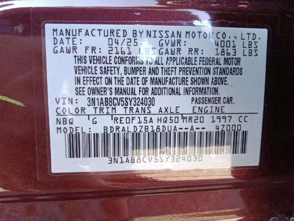 2025 Nissan Sentra SV