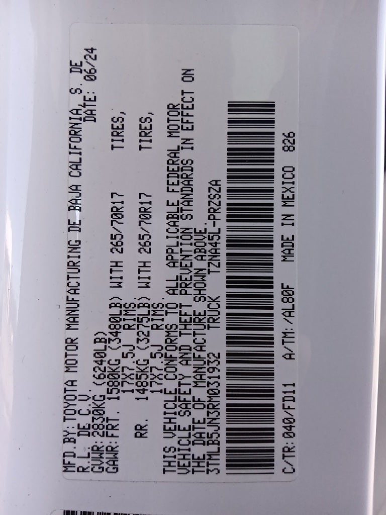 2024 Toyota Tacoma TRD Off-Road