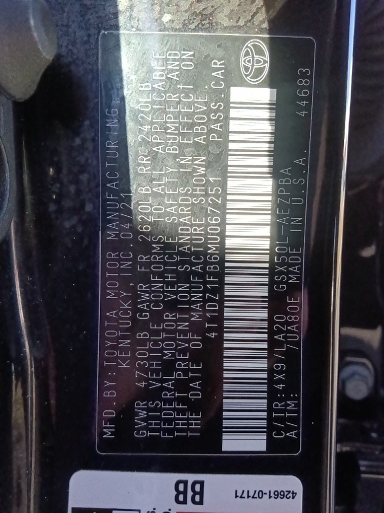 2021 Toyota Avalon Limited