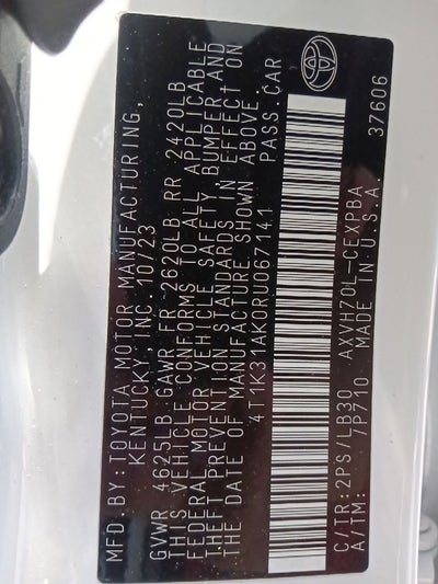 2024 Toyota Camry Hybrid XSE
