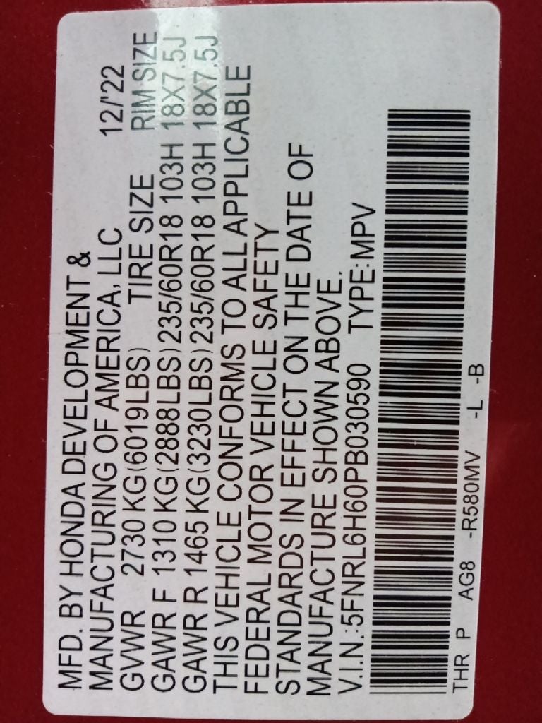 2023 Honda Odyssey EX-L