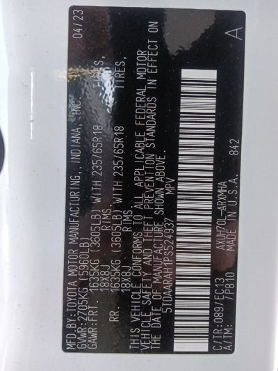 2023 Toyota Highlander Hybrid Bronze Edition