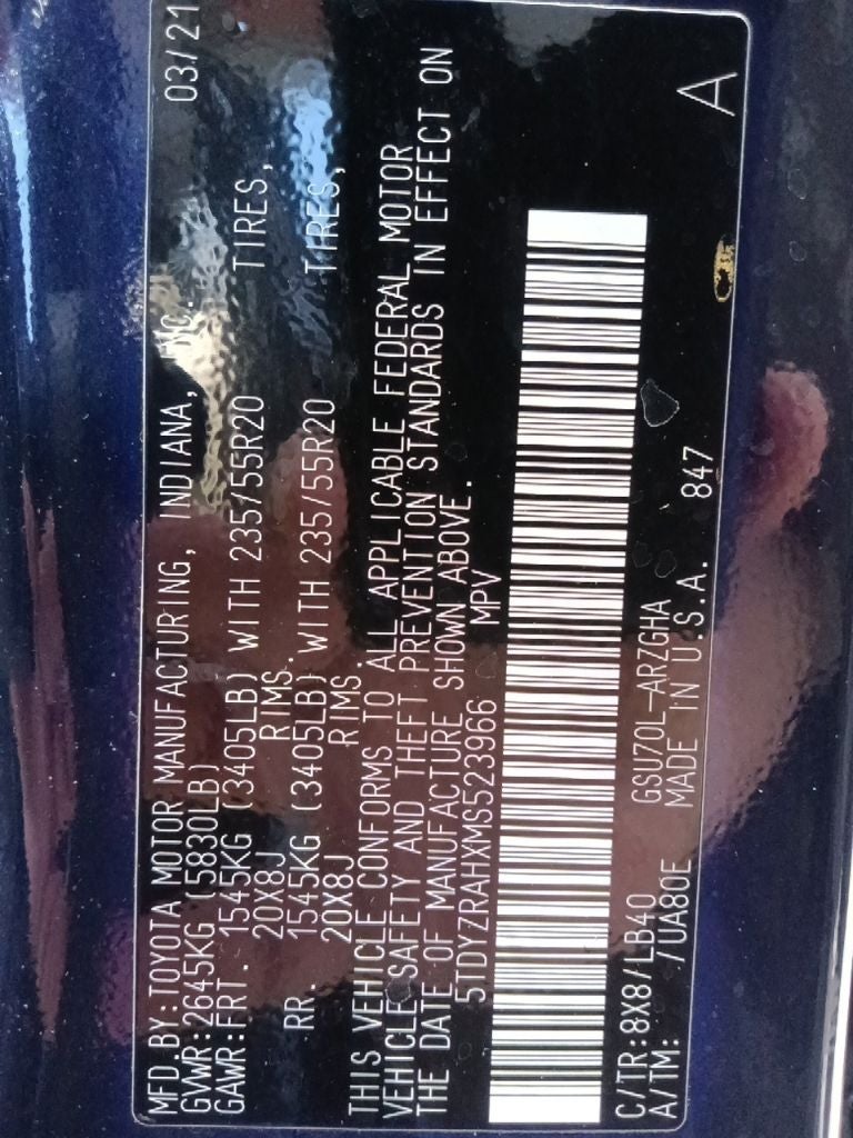 2021 Toyota Highlander Limited
