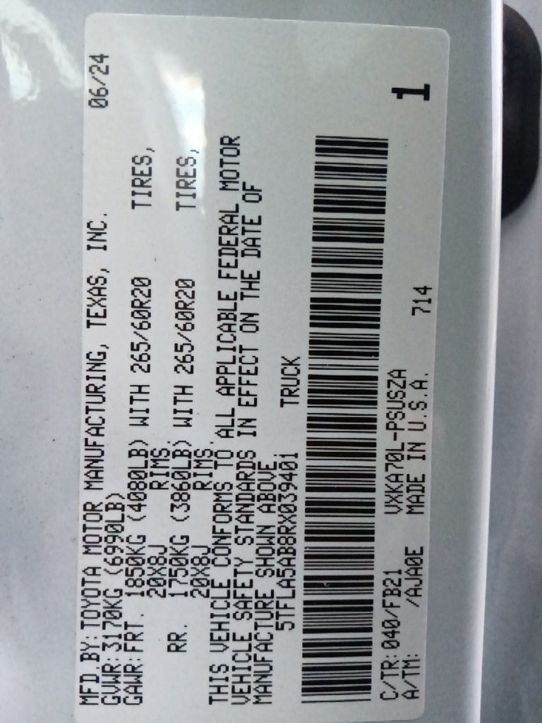 2024 Toyota Tundra SR5