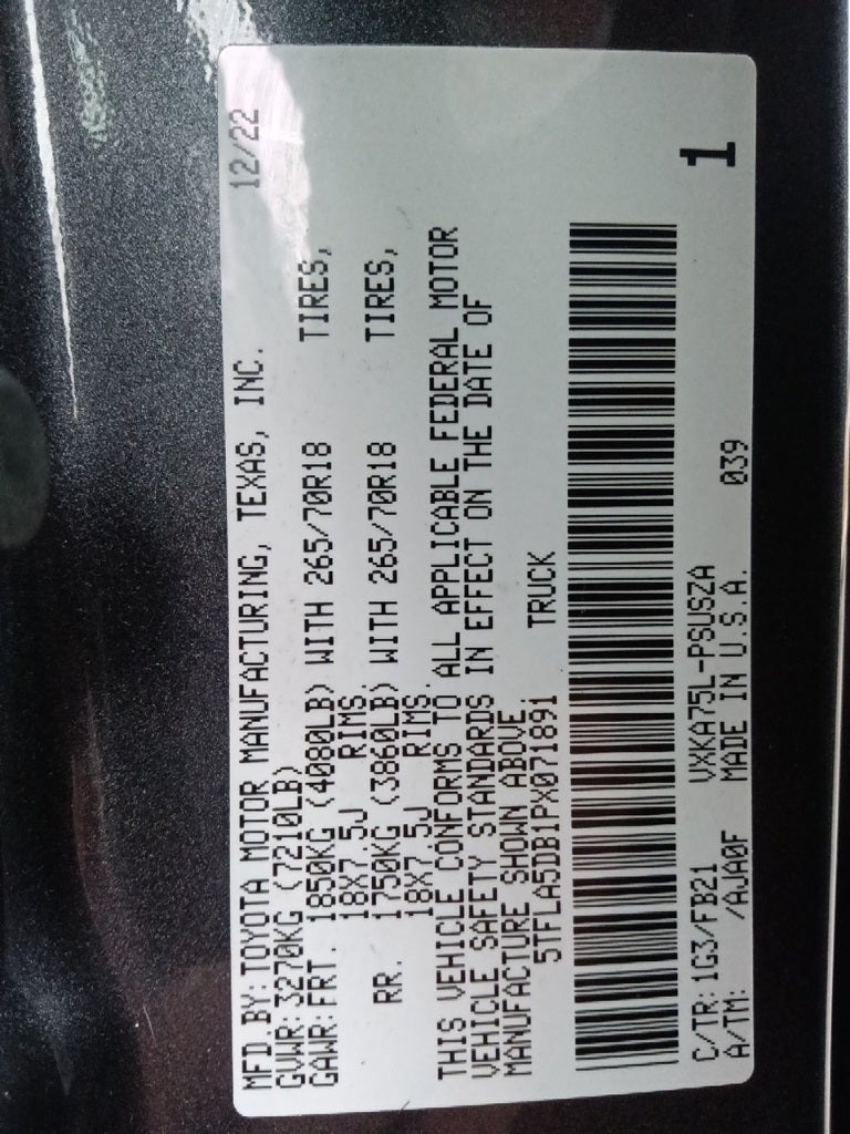 2023 Toyota Tundra SR5