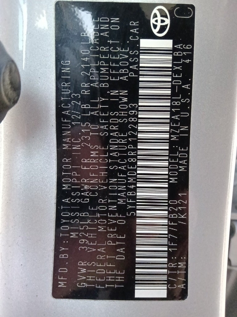 2024 Toyota Corolla LE