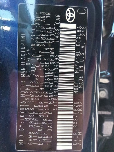2024 Toyota Corolla LE