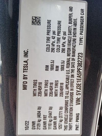 2023 Tesla Model 3 Base