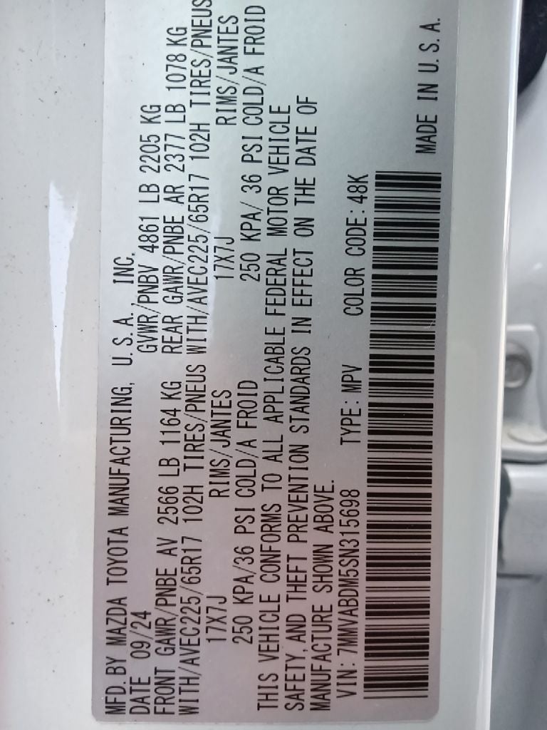 2025 Mazda Mazda CX-50 2.5 S Premium Package