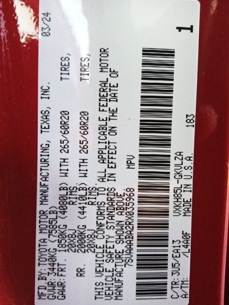 2024 Toyota Sequoia Limited