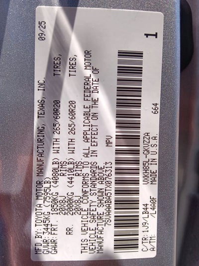 2026 Toyota Sequoia 1794 Edition