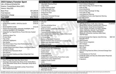 2023 Subaru Forester Sport