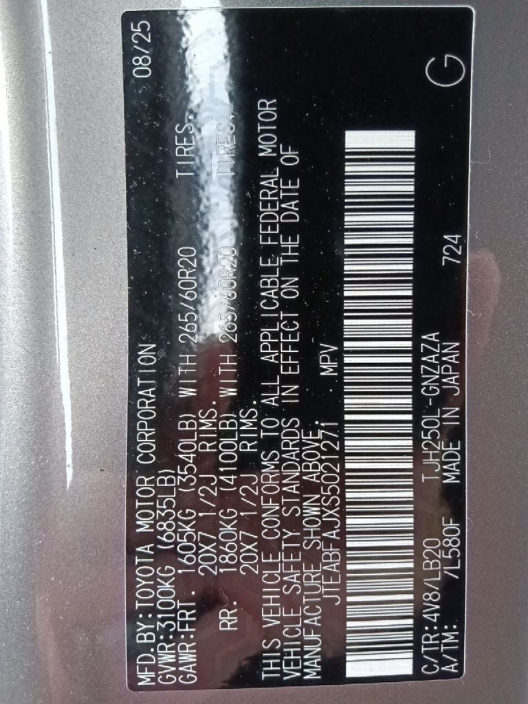 2025 Toyota Land Cruiser Base