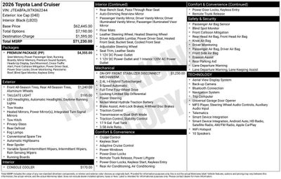 2026 Toyota Land Cruiser Base