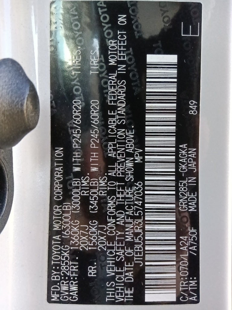 2020 Toyota 4Runner Limited