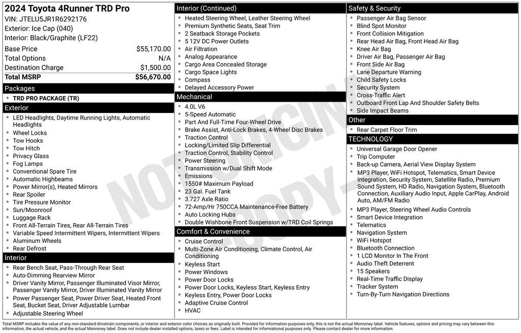 2024 Toyota 4Runner TRD Pro