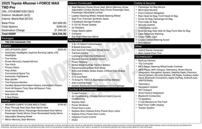 2025 Toyota 4Runner i-FORCE MAX Hybrid TRD Pro