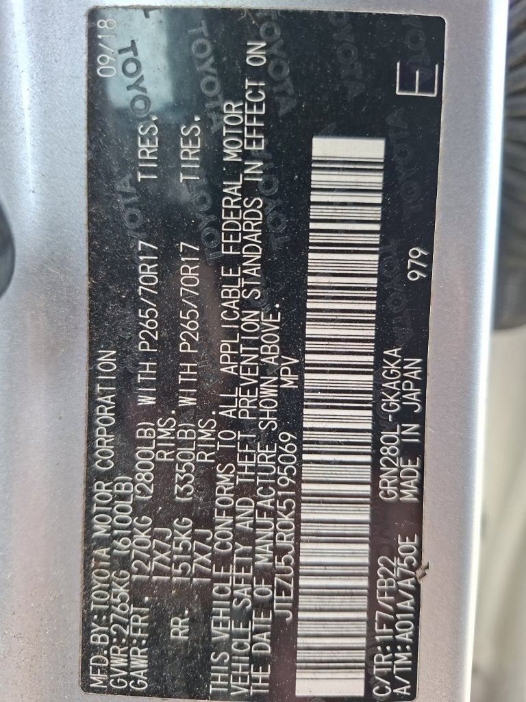 2019 Toyota 4Runner SR5