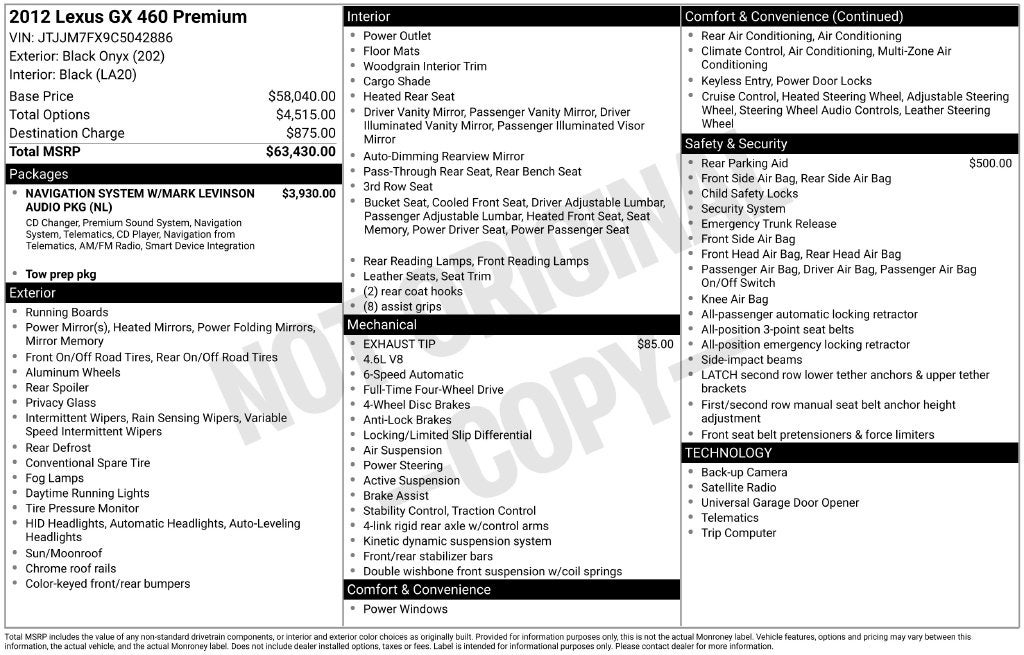 2012 Lexus GX 460 Premium